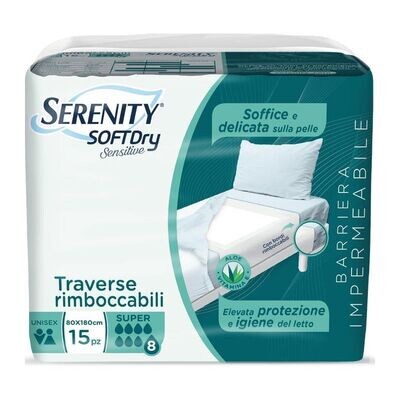 Serenity Traversa Soft Dry Sensitive Rimboccabili 80x180 cm da 15 pz