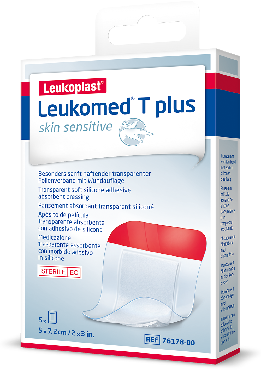Leukoplast T Plus Medicazione Post-Operatoria Resistente all&#39;Acqua 8x10 5pz