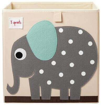 3 Sprouts Contenitore Portaoggetti Elefante 13x13x13cm