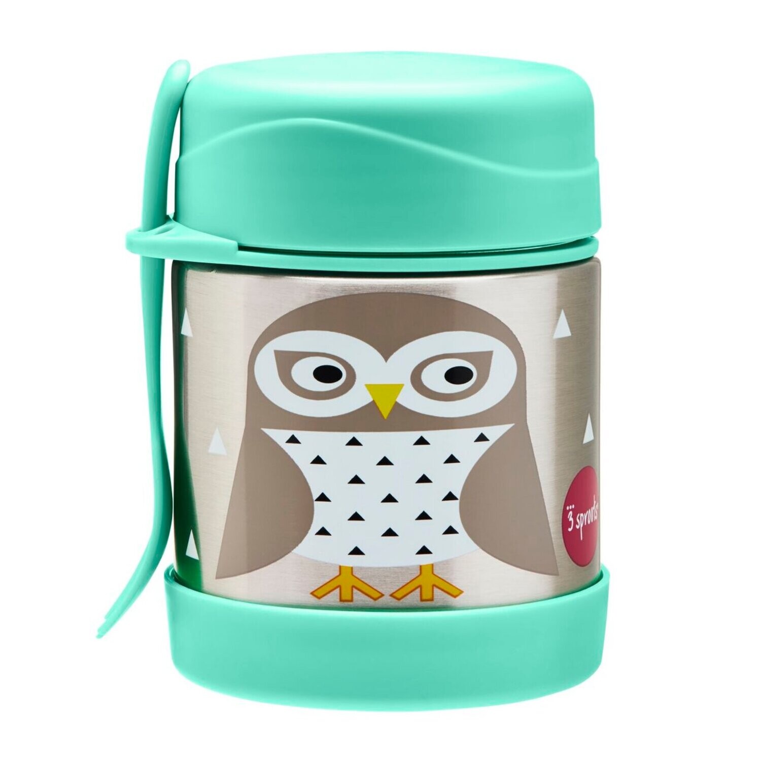 3 Sprouts Thermos Porta Pappa in Acciao Gufo