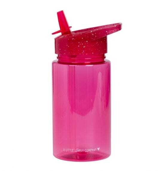 A Little Lovely Borraccia Glitter rosa