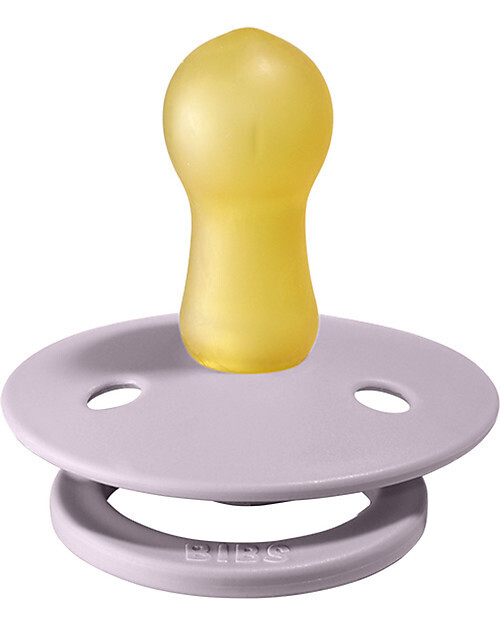 Bibs Colour Set Succhietti Lilla e Rosa Antico 6+ Mesi Tettarella Rotonda in Gomma 2pz