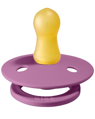 Bibs Colour Set Succhietti Lavanda e Rosa Baby 0-6 Mesi Tettarella Rotonda in Gomma 2pz