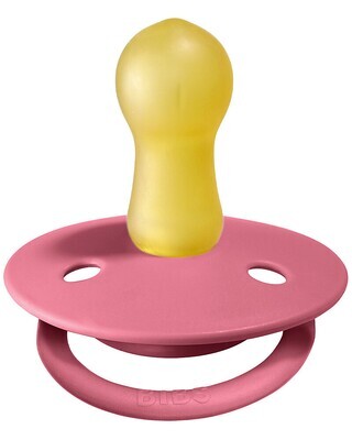 Bibs De Lux Set Succhietti 0-6 Mesi Corallo e Rubino Gomma Naturale