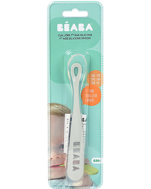 Beaba
Cucchiaio Ergonomico Prime Pappe Silicone Grigio Maneggevole per gli Adulti e Delicato per i Bambini