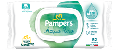 Pampers Salviettine Acqua Pura 52Pz