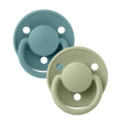Bibs De Lux Set Succhietti 6+ Mesi Mare e Salvia Gomma Naturale