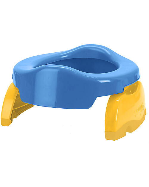 Potette 2 in1 Blu Vasino da Viaggio e Riduttore WC include 3 ricambi