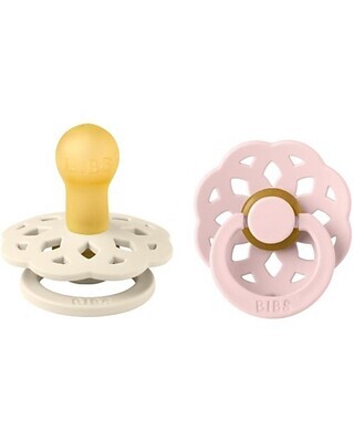 Bibs Boheme
Set di 2 Ciucci Avorio e Rosa Tettarella 6+m in Gomma Naturale Senza BPA PVC e Ftalati