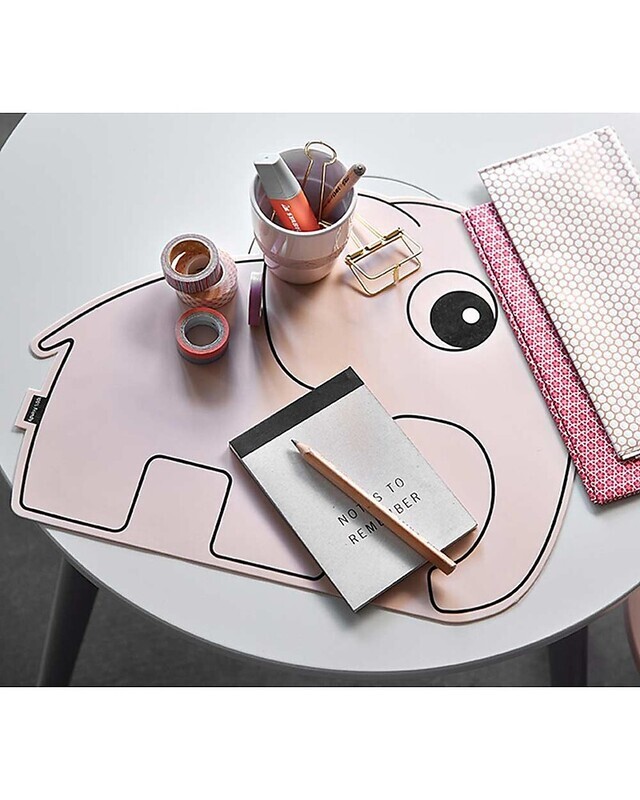 Done By Deer 
Tovaglietta Antiscivolo Elefante Rosa