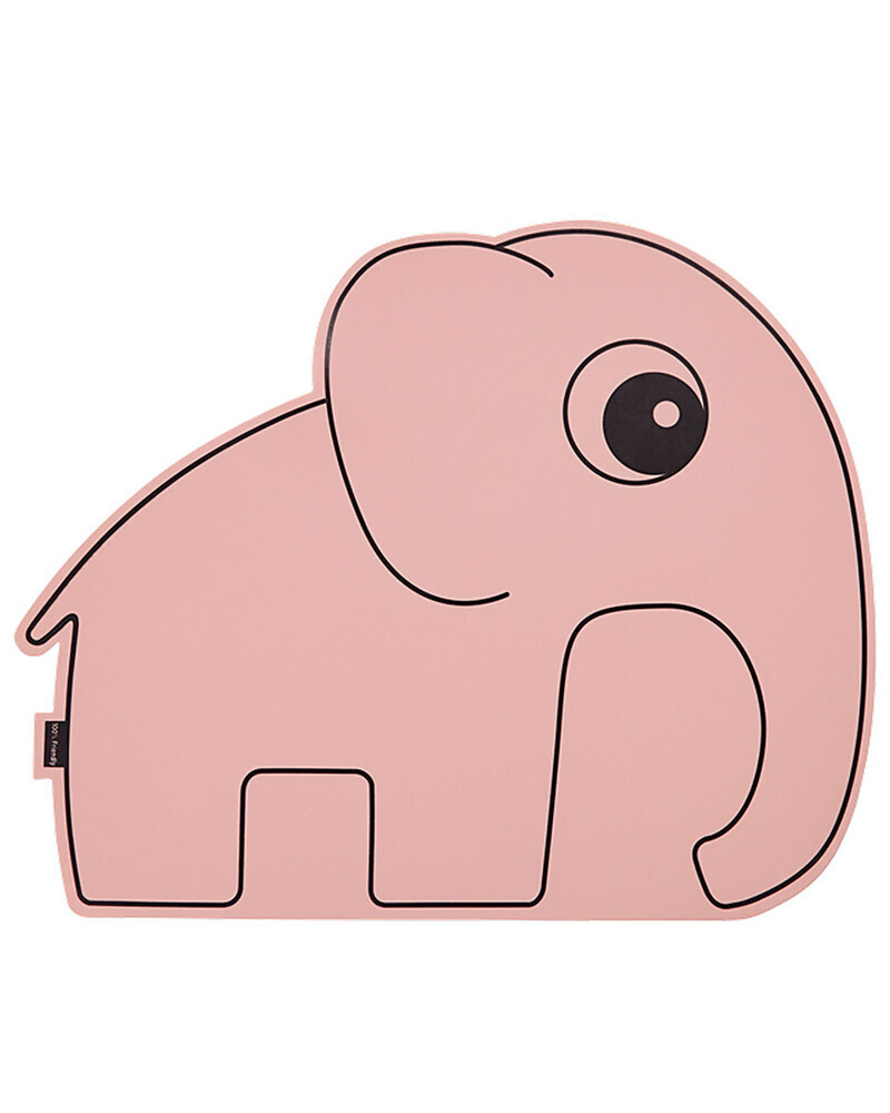 Done By Deer 
Tovaglietta Antiscivolo Elefante Rosa