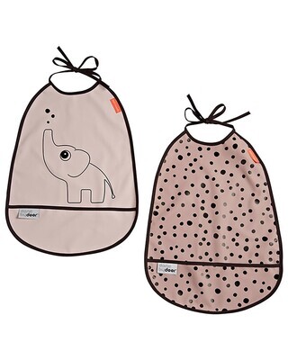 Done By Deer Set 2 Bavaglini Rosa Happy Dots