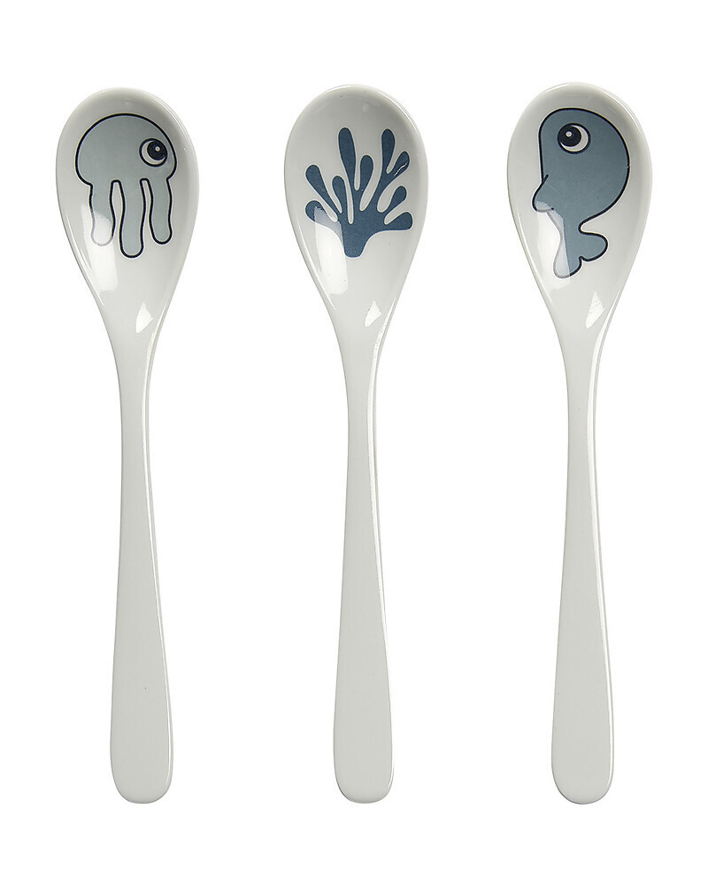 Done By Deer
Set 3 Cucchiai Baby Sea Friends Blu Manico Lungo
