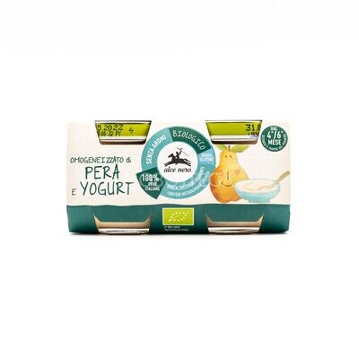 Alce Nero Omogeneizzato di Pera e Yogurt 2x80g