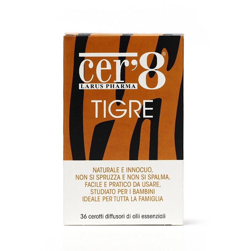 Larus Phama Cer&#39;8 Tigre Cerotti Antizanzare 36pz