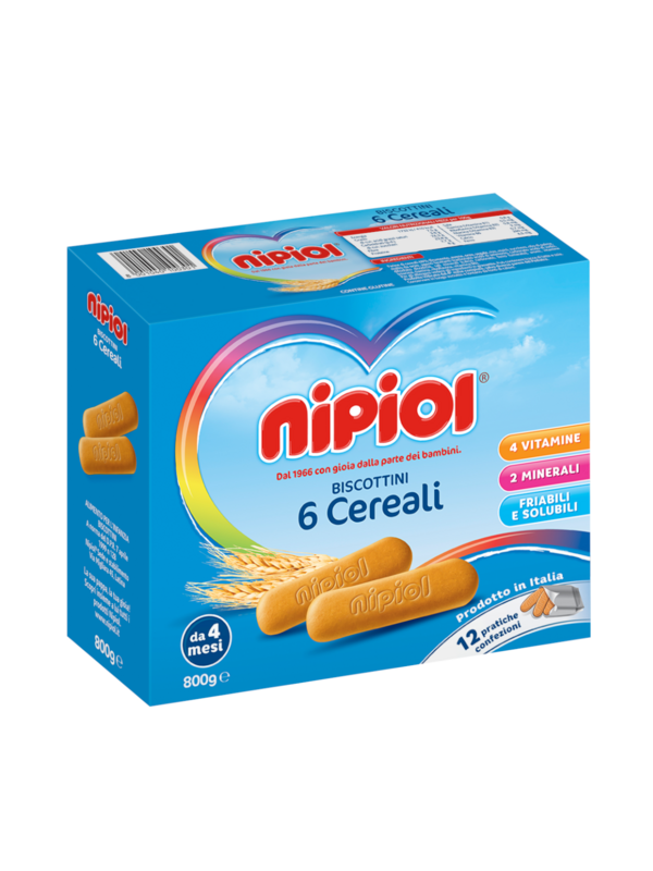 Nipiol Biscottino 6 Cereali 800g