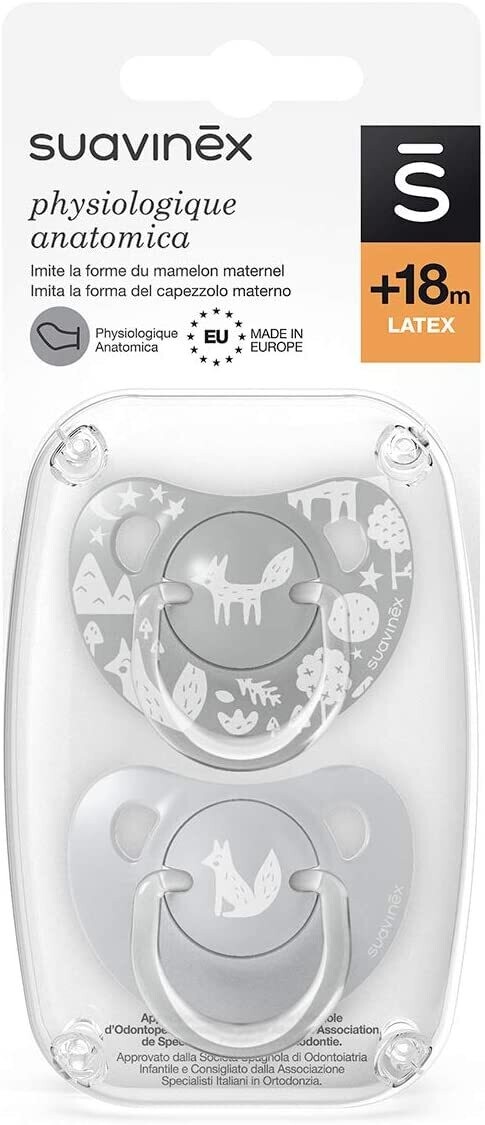 Suavinex Succhietti con Tettina Anatomica in Lattice +18 Mesi