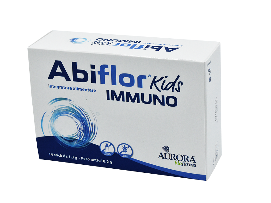 Aurora Abiflor Kids Immuno Integratore Alimentare Per Bambini 14 Stick da 1,3 g