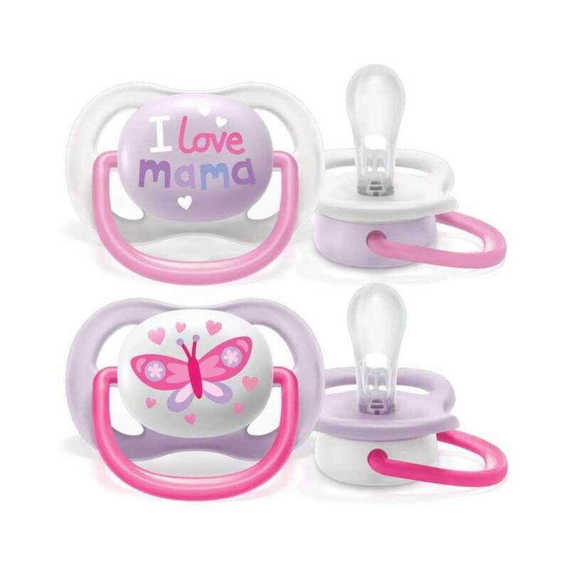 Avent Succhietti Ultra Air 0-6 Mesi Femmina Mama 2pz