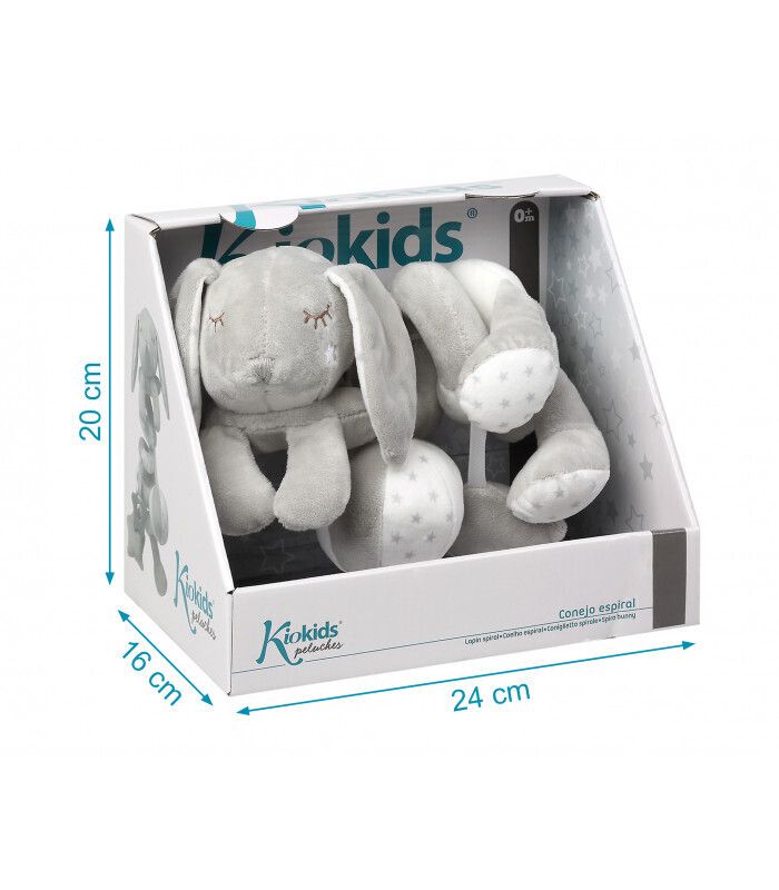 Kiokids Coniglietto Spirale Grigio