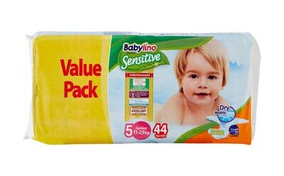 Babylino Pannolino Sensitive Doppio N5 11-16kg pz44