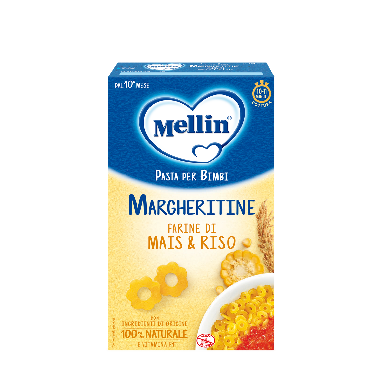 Mellin Pastina Margheritine con Farine di Mais &amp; Riso 280gr