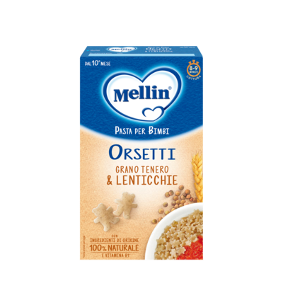 Mellin Pastina Orsetti di Grano Tenero &amp; Lenticchie 280gr