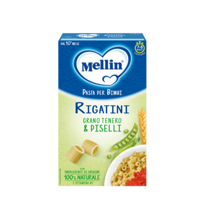 Mellin Pastina Rigatini di Grano Tenero &amp; Piselli 280gr