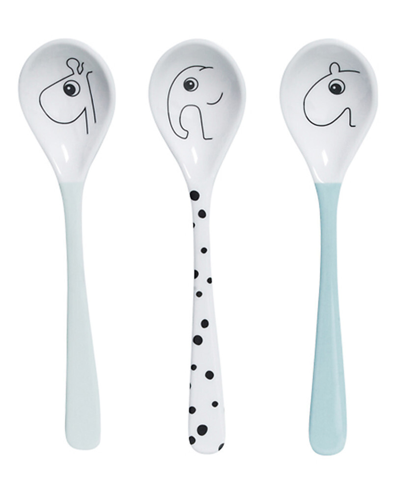 Done By Deer
Set 3 Cucchiai Baby Happy Dots Celeste