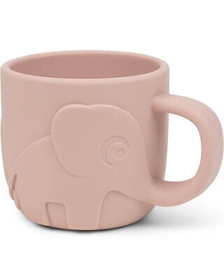 Done By Deer Tazza Peekaboo Elefante Rosa Cipria 100% Silicone Alimentare 165ml