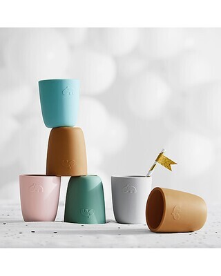 Done By Deer Bicchiere Mini Mug Rosa 100% Silicone Alimentare