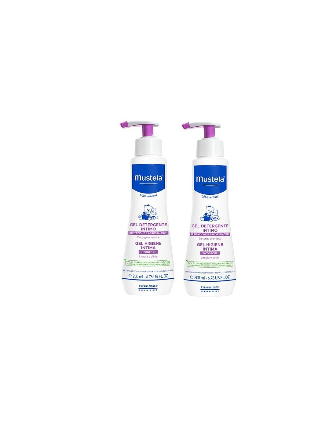 Mustela Gel Detergente Intimo 200+200ml