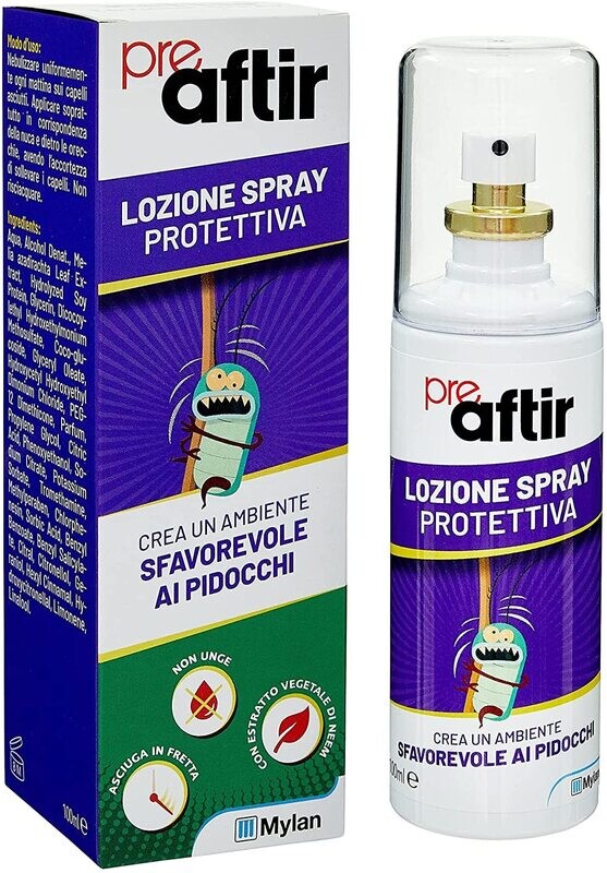 Mylan Preaftir Lozione Spray Protettiva contro i Pidocchi