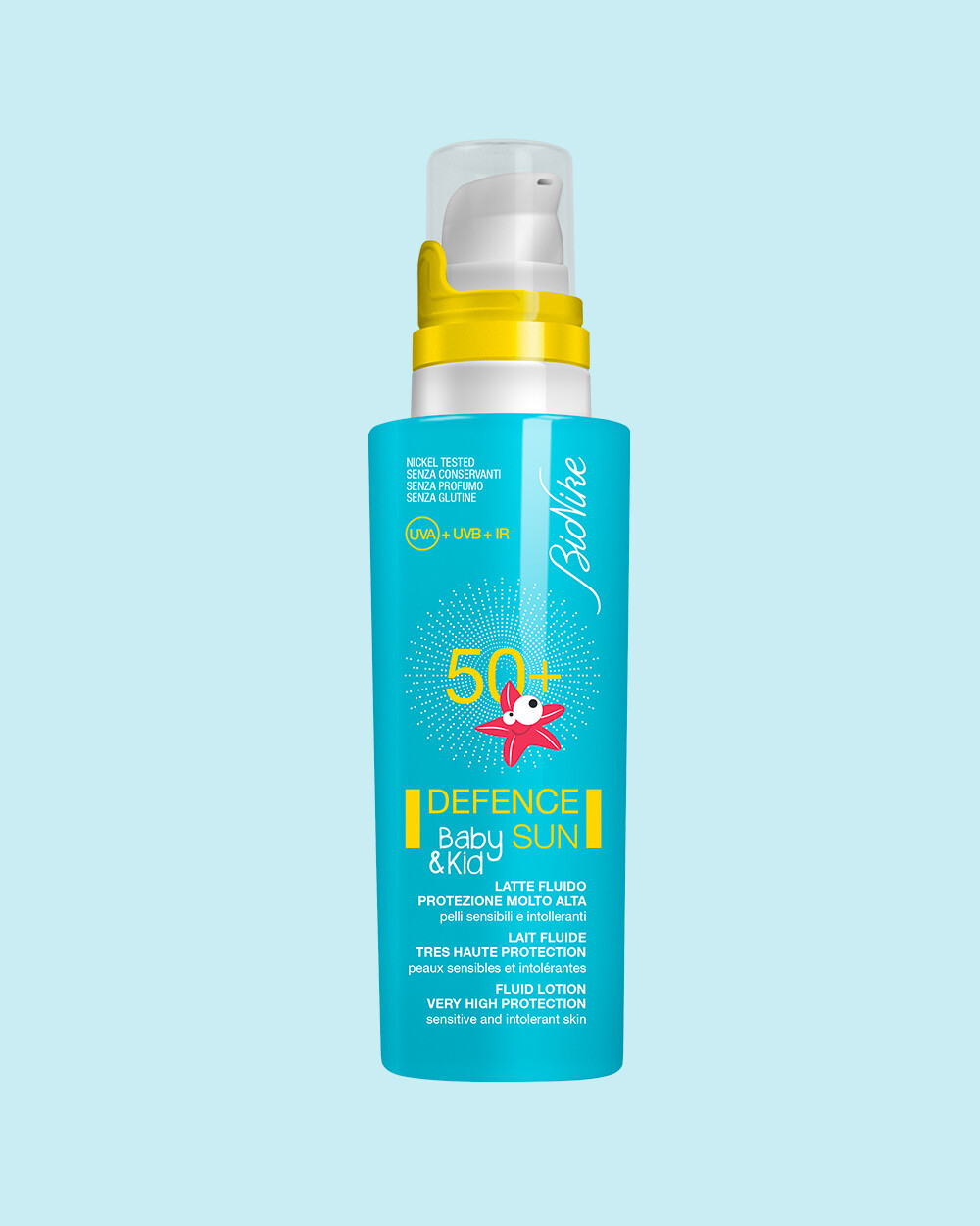 Bionike Defence Sun Protezione Solare Baby e Kid 50+ Latte Fluido Protezione Molto Alta 200ml