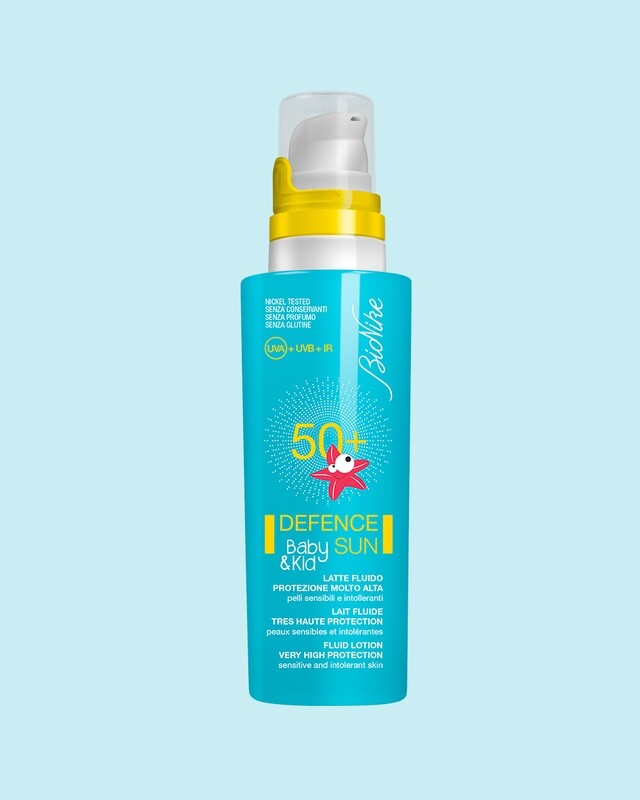Bionike Defence Sun Protezione Solare Baby e Kid 50+ Latte Fluido Protezione Molto Alta 200ml