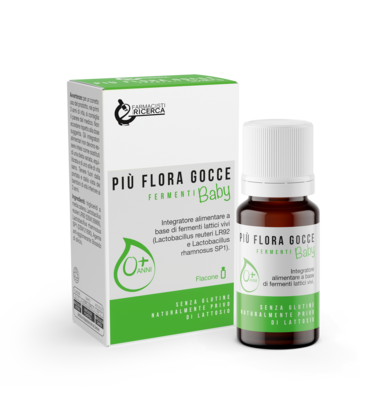 L.R.B. Piu&#39; Flora Gocce Fermenti Baby Integratore Alimentare 5ml