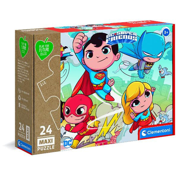 Clementoni Dc Super Friends Maxi Puzzle 24pz