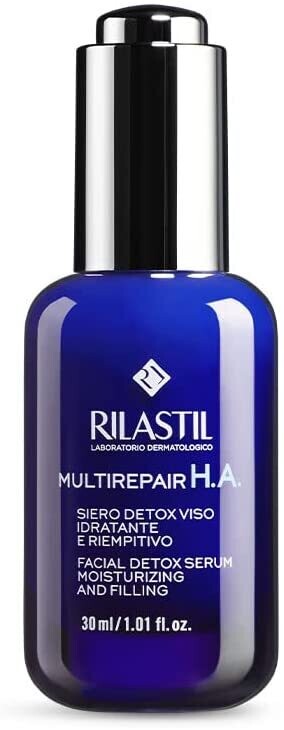Rilastil Multirepair H.A.Siero Detox Viso Antiossidante e Riparatrice Idratante e Riempitivo per tutti i Tipi di Pelle Confezione da 30 ml