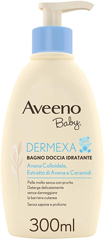 Aveeno Baby Dermexa Daily Bagno Doccia Idratante per Pelle Molto Secca con Prurito Pelle Tendenza Atopica 300ml