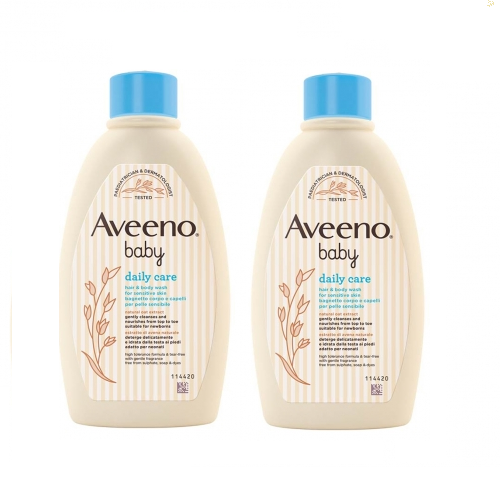 Aveeno Baby Daily Care Bagnetto Corpo e Capelli Pacco Scorta 2 x 250ml