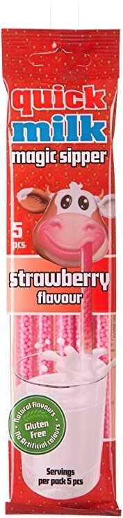 Quick Milk Magic Cannucce di perline alla  Fragola