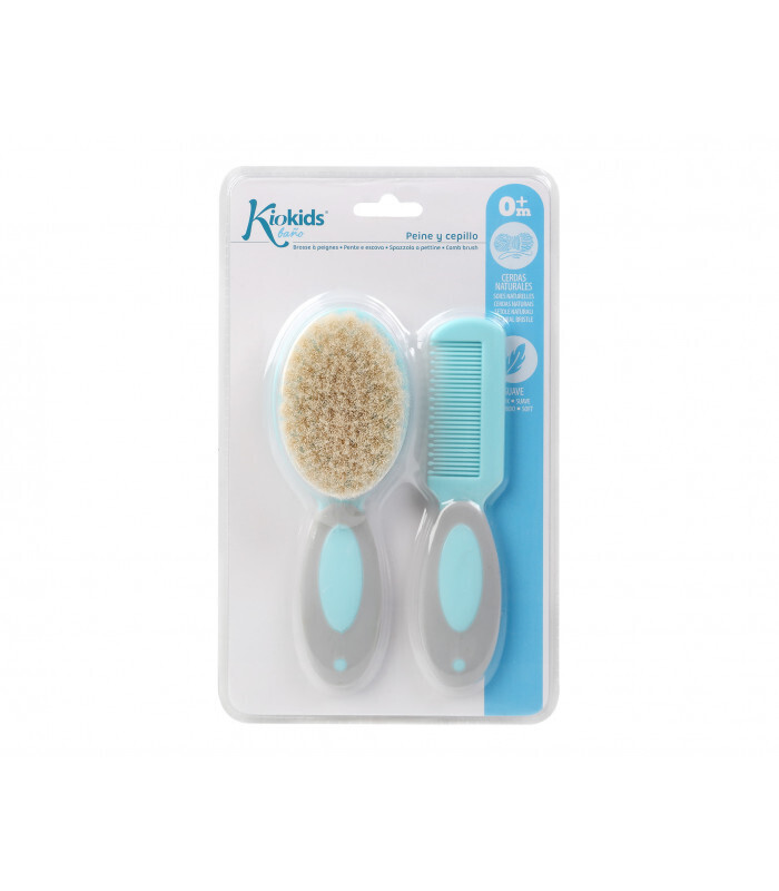 Kiokids Set Pettine e Spazzole Azzurro