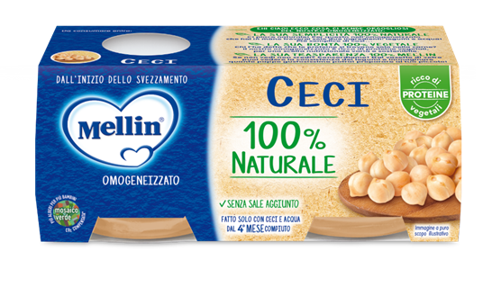 Mellin Omogeneizzato di Verdure Ceci 2x80g