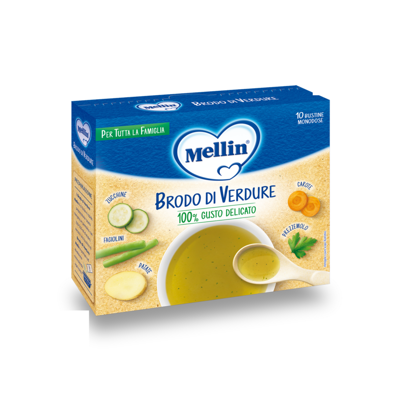 Mellin Brodo di Verdure 10x5g