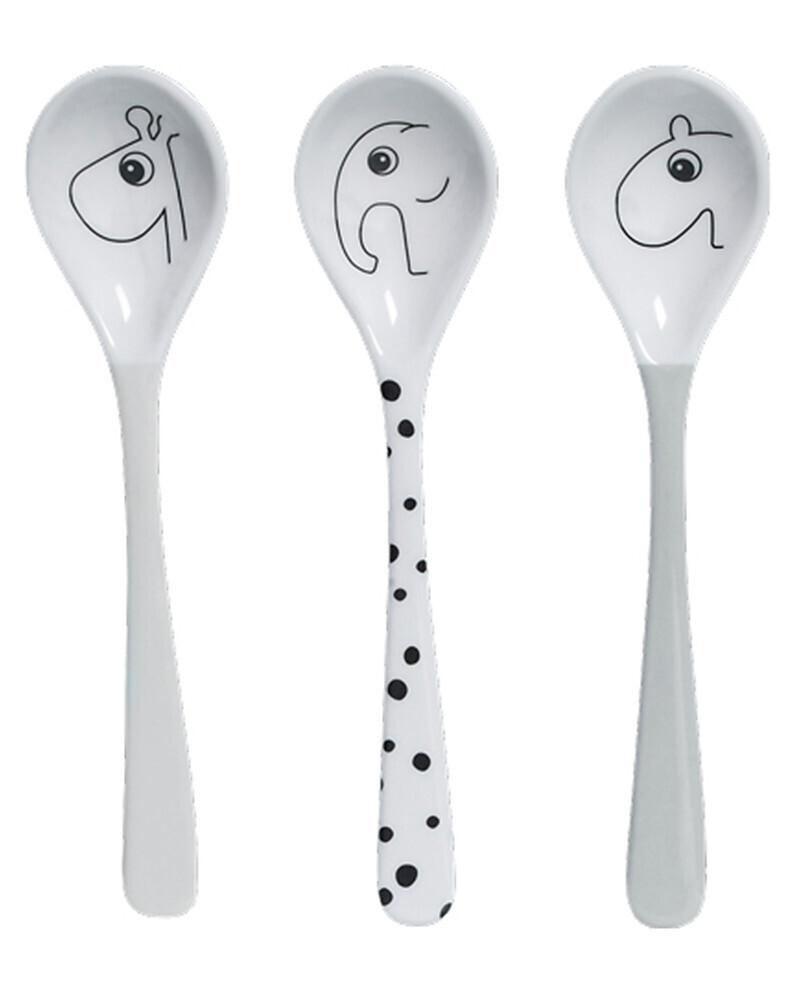 Done By Deer
Set 3 Cucchiai Baby Happy Dots grigio