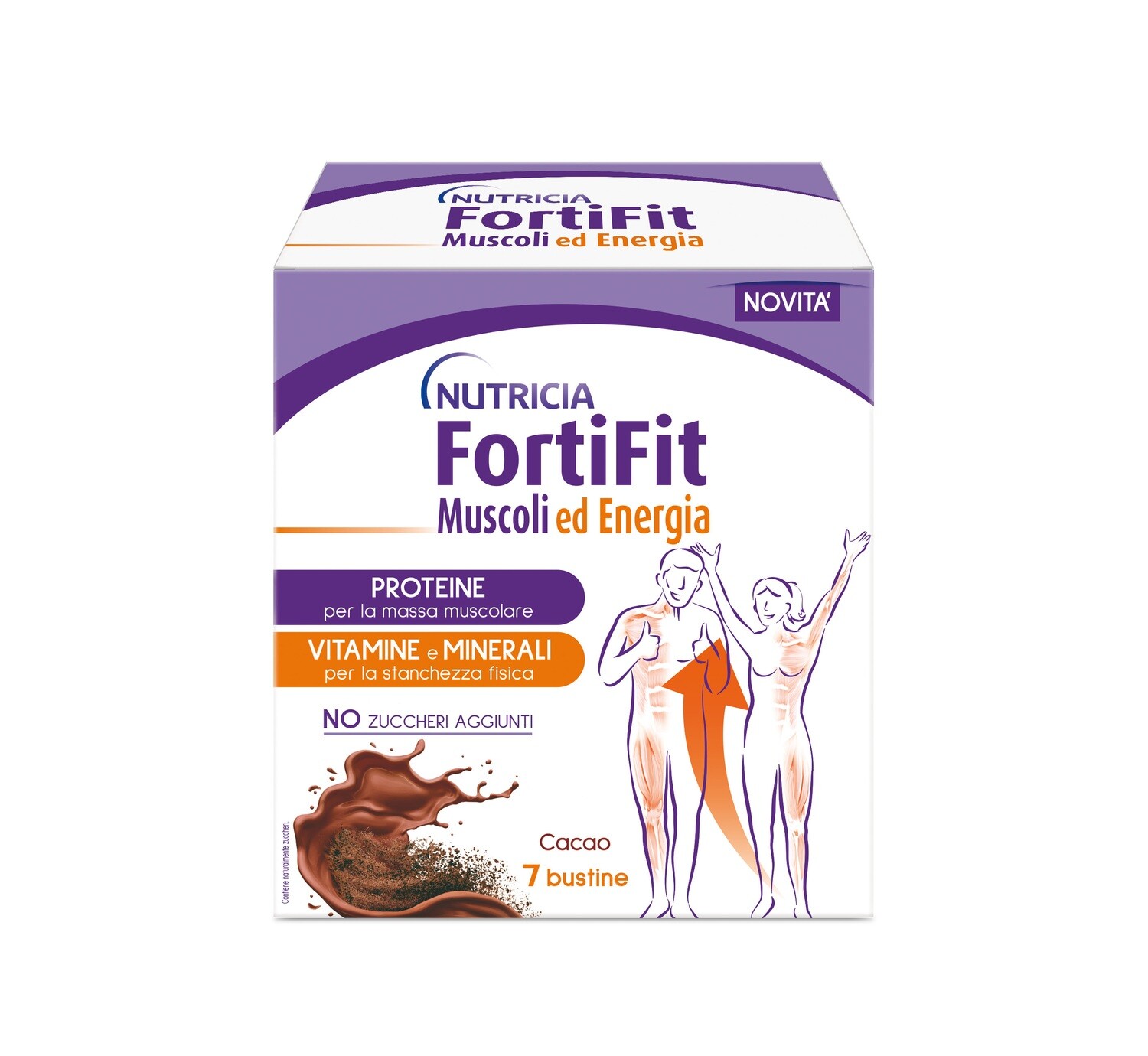 Nutricia Fortifit Muscoli e Energia Gusto Cacao 7 bustine