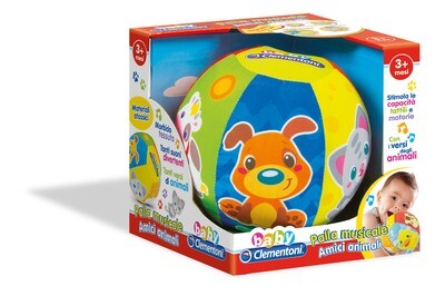 Clementoni Baby Palla Musicale Amici Animali