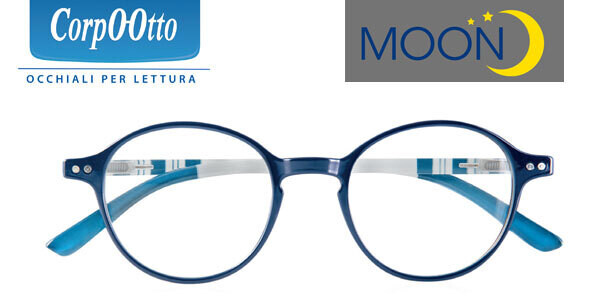 CorpOOtto Occhiali da Lettura Moon Blu