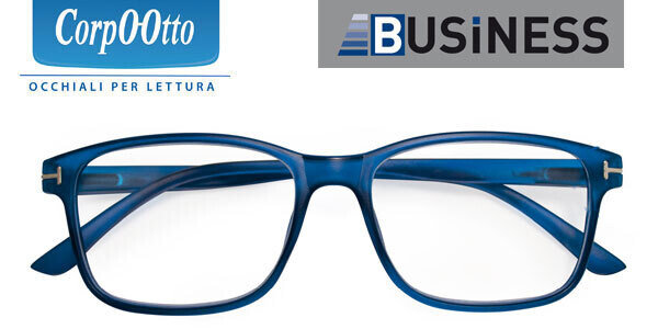 CorpOOtto Occhiali da Lettura Business Blu