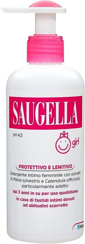 Saugella Girl PH 4,5 Detergente Intimo 200ml